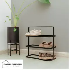 GENERICO - Zapatera Metálica JUSTIN Negro