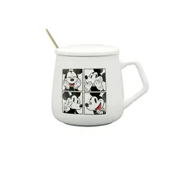 DISNEY CLASICOS - Tazas Mickey & Minnie Capuccino Disney 400 ml 2 Pzas