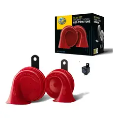 HELLA - Claxon Caracol 12v + Relay Set x 2 012-010-981