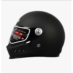 CES - CASCO HOKEN CAFE RACER VINTAGE NEGRO