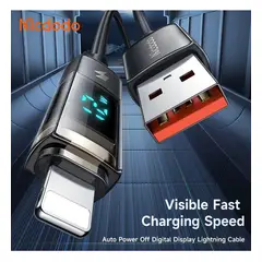 MCDODO - Cable USB Para Iphone 3a - Autoapagado Con Pantalla -