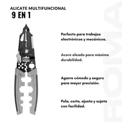 GENERICO - ALICATE MULTIFUNCIONAL 9 EN 1
