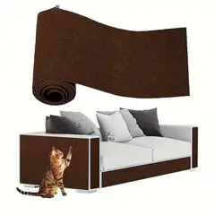 GENERICO - RASCADOR PROTECTOR ADHESIVO DE MUEBLES PARA GATOS - MARRÓN