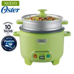 OSTER - Arrocera 1 8L Sofrito Vaporera DiamondForce Verde CKSTRC10DFGRN