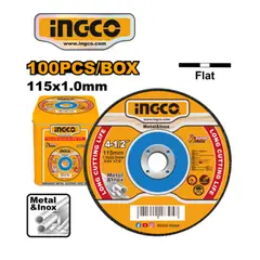 INGCO TOOLS - MCD10115100 SET DE DISCOS DE CORTE METAL ABRASIVO 100Pz