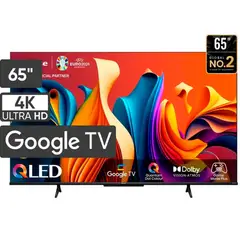 HISENSE - Televisor 65 QLED 4K UHD Google TV Modelo 65Q6N