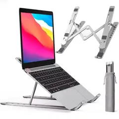 GENERICO - SOPORTE PARA LAPTOP ALUMINIO 16" NOTEBOOK MACBOOK TABLETAS - AJUSTABLE