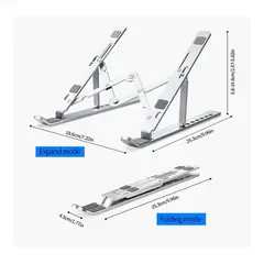 GENERICO - SOPORTE PARA LAPTOP ALUMINIO NOTEBOOK MAC MACBOOK TABLETAS AJUSTABLE