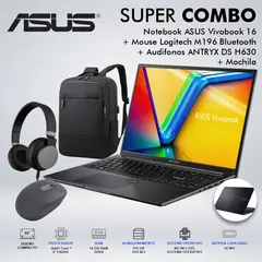 ASUS - LAPTOP VIVOBOOK 16 INTEL CORE I7-13620H MEMORIA 16GB DISCO 512 GB