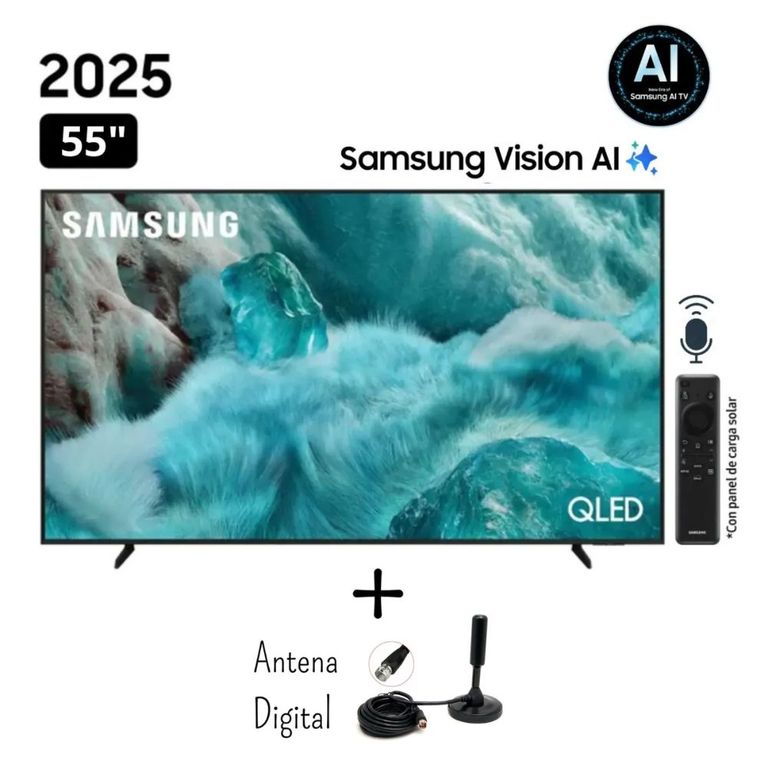 Televisor QLED 55 UHD 4K Vision AI Smart TV QN55Q7FAAGXPE + Antena Digital