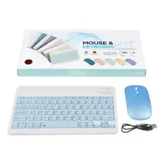 GENERICO - Teclado Y Mouse Bluetooth Celular Tablet TV Color Blanco