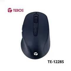 TEROS - MOUSE INALÁMBRICO TE-1228S NEGRO 6 BOTONES USB