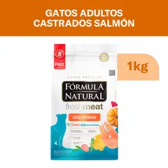 AGROVET - COMIDA PARA GATOS ESTERILIZADOS FORMULA NATURAL SALMONX 1 KG