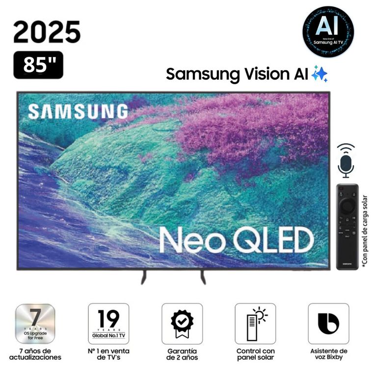 Televisor 85'' Neo QLED 4K Vision AI Smart TV QN85QN1EFAGXPE - Nuevo 2025