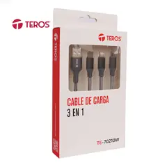 TEROS - CABLE DE CARGA 3 EN 1 TE-70210W
