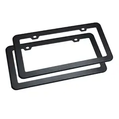 GENERICO - 2 Portaplaca de Aluminio Universal para Auto