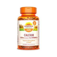 SUNDOWN - Calcio y Vitamina D en Cápsulas Blandas 1200 mg x 60 u -