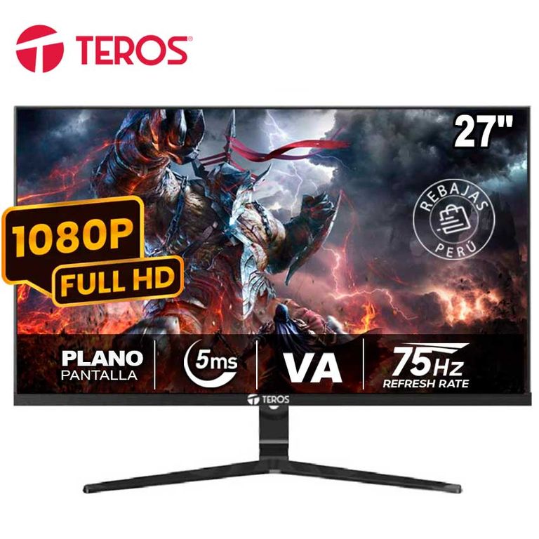 Monitor Teros TE-2710S 27” Full HD 75Hz 5ms Panel VA HDMIVGA
