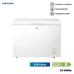 INDURAMA - CONGELADOR 297 L BLANCO CROMA - CI-320Bl