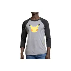 POKEMON - Center Polo Gris Raglan Celebrations Talla S