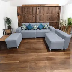 GENERICO - Seccional Londres 3 cuerpos 1 banqueta + 5 cojines de regalo