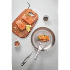 TRAMONTINA - Sartén Grano de acero inoxidable y mango 30 cm 3,4 L