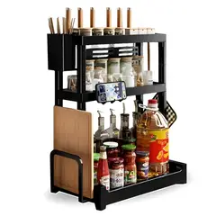 MINARI - Estante Organizador de cocina Condimentero Especiero de 3 Niveles EN65