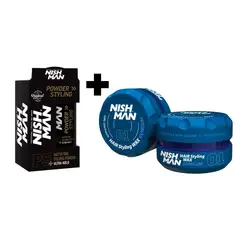 GENERICO - Pack Cera para el Cabello 01 Gum Gum y Polvo texturizador 20 g