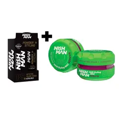 GENERICO - Pack Cera para el cabello Nishman Keratina 05 y Polvo texturizador 20g