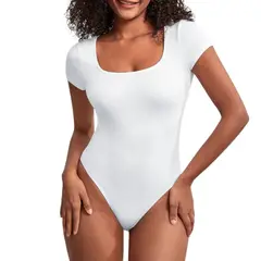 GENERICO - Body Manga Corta Anasotluc-17 Rib Color Blanco