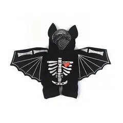 DANWEILE - Ropa de Halloween para mascotas disfraces de murciélag -Talla M