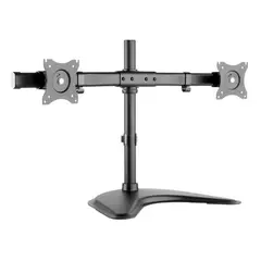 BRATECK - RACK SOPORTE BASE DE ESCRITORIO PARA 2 MONITORES PNM08T02