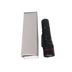 GENERICO - Linterna Tactica Mini de Metal con Zoom a Pila con Clip