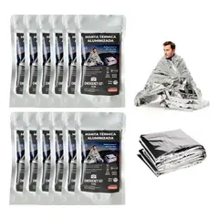 EMERGENCY KIT PERU - Manta Térmica Aluminizada para Emergencias - pack x12