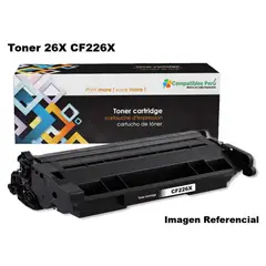 GENERICO - TONER COMPATIBLE HP 26X CF226X NEGRO