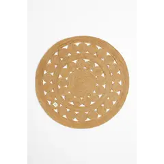 GENERICO - Alfombra Redonda Esencia de Fibra Natural Esencia 120 cm – Zalmohadas