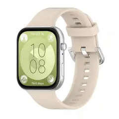 GENERICO - Correa Silicona Compatible Para Huawei Fit 4 - Crema