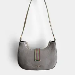 IRISABA - CARTERA DE CUERO IRSABA PARA MUJER IRIS PLATEADO