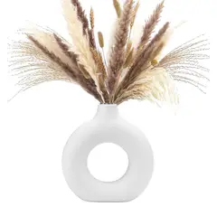 INSPIRA - Florero Decorativo de Cerámica Diseño Circular Grande