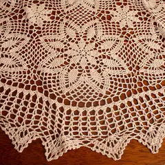 PANADECOR - Vestidor Redondo De Crochet De 91 Cm