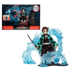 MCFARLANE TOYS - DEMON SLAYER FIGURA DE LUJO TANJIRO CON DRAGON DE AGUA 13 CMS
