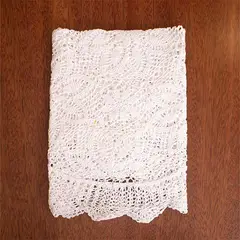 PANADECOR - Vestidor redondo de crochet de 91 cm de Algodón