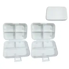 GENERICO - Set 2 Organizador estuche multiuso pastillero joyas BLANCO
