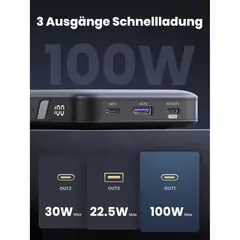 UGREEN - Cargador portátil Nexode 20000 mAh 100W PB720 - 25188