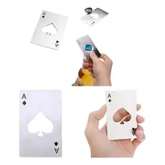 GENERICO - Abridor de Botellas Naipe Cartas As Metal