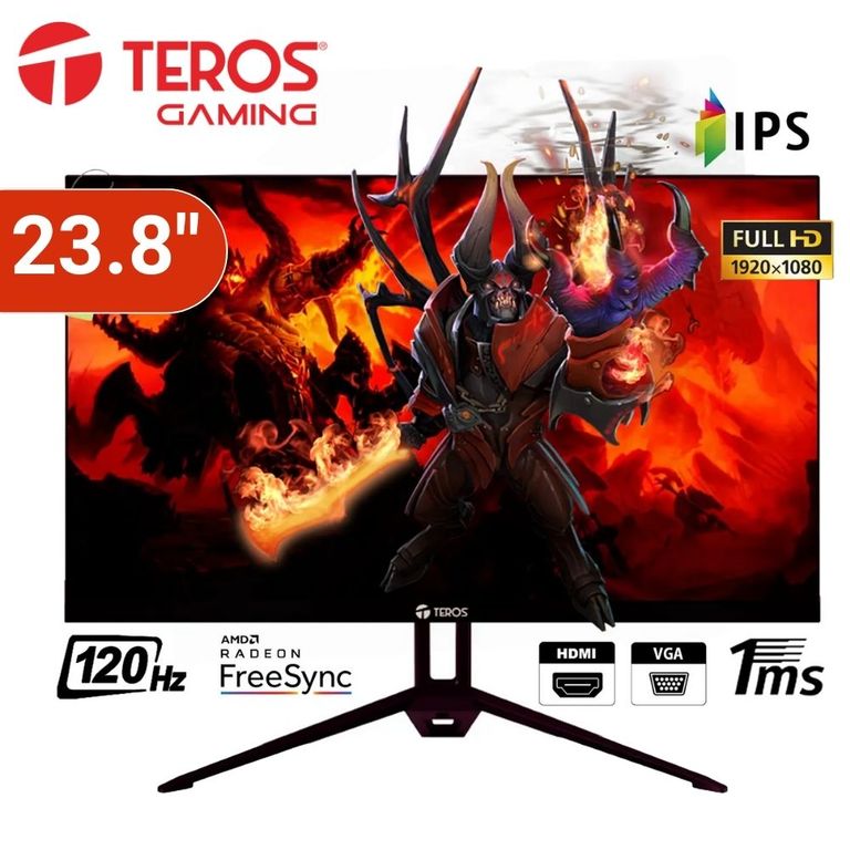Monitor TE-2415S 23.8"  IPS FHD 120Hz 1ms - Negro