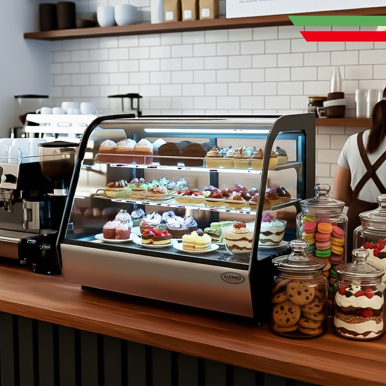 Vitrina Exhibidora de Mesa 180 Lts hasta 12°C 2 divisiones CTD-180