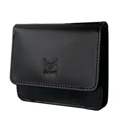 ARMUZ - Monedero tarjetero y billetera de cuero vacuno AR11 Para correa