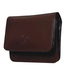 ARMUZ - Monedero tarjetero y billetera de cuero vacuno AR11 Para correa