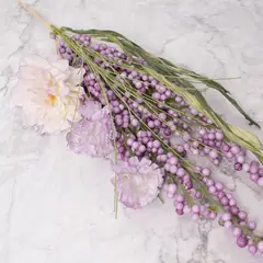 PANADECOR - Pack de 2 Flores con Follaje Morado Panorama Hogar